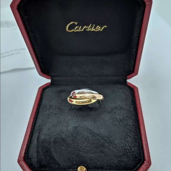 Cartier 18K Trinity Ring Auth size 50 🚫TRADES - Picture 5 of 8